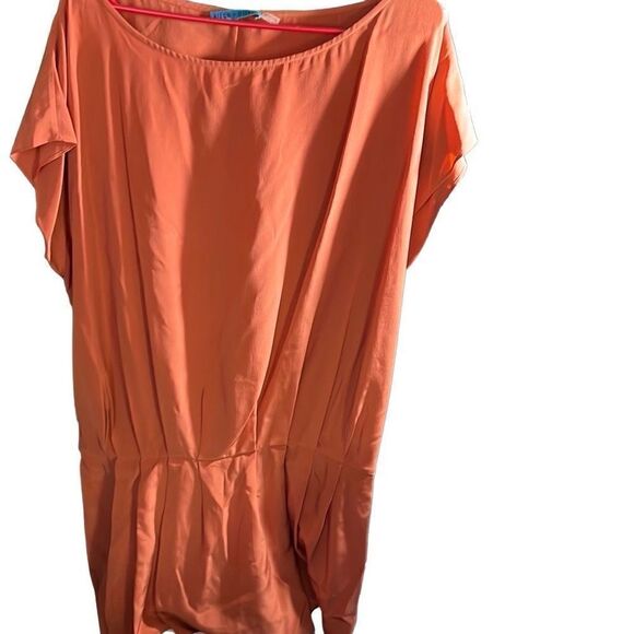 ALICE + OLIVIA DRESS shirt ORANGE SZ Medium - Picture 1 of 7